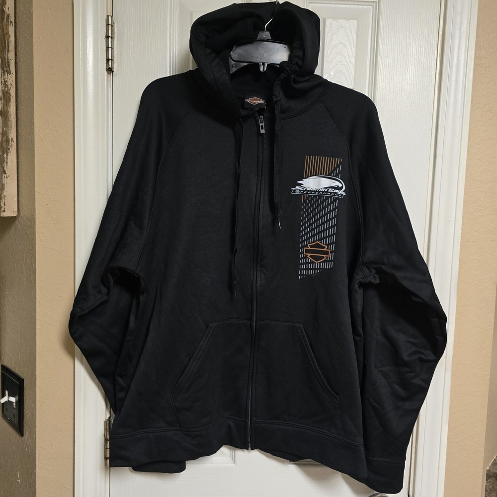 Harley-Davidson Screamin' Eagle Zip Hoodie XL Black‎ Barnett El Paso TX